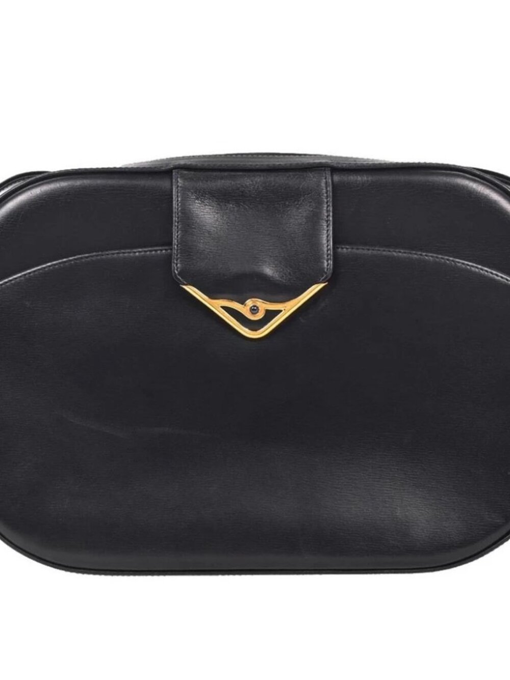 Cartier Navy Leather Sapphire Shoulder Bag 155313